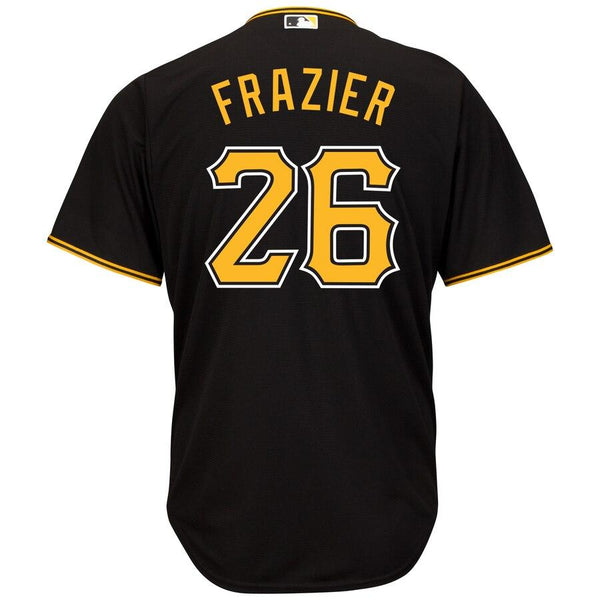 Adam Frazier Pittsburgh Pirates Majestic Alternate Cool Base Player Jersey - Black 2019