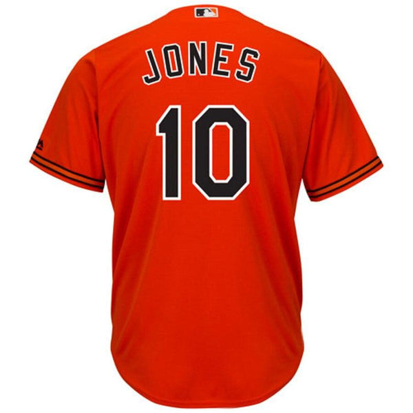Adam Jones Baltimore Orioles Majestic Cool Base Player Jersey - Orange 2019