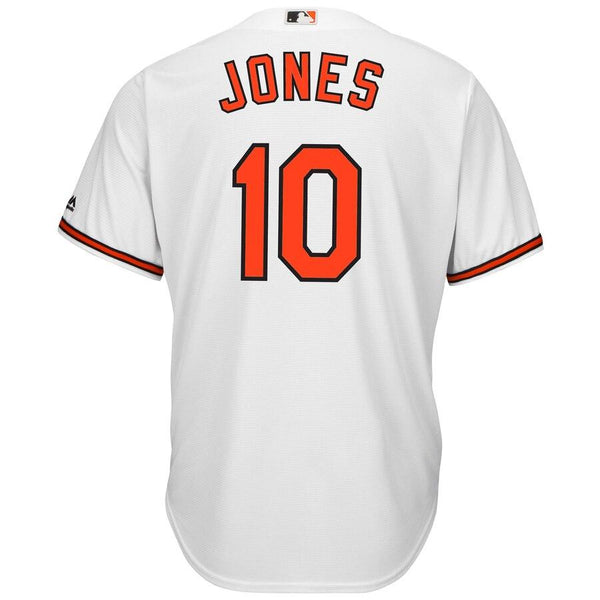 Adam Jones Baltimore Orioles Majestic Official Cool Base Player Jersey - White 2019