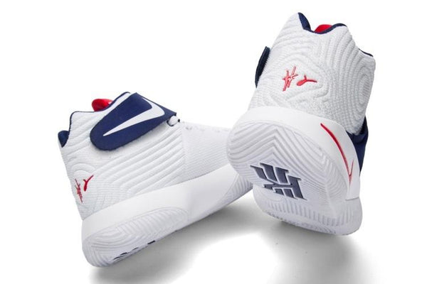 Nike Kyrie 2 USA White Navy Red Men Basketball Shoes Sale Size US 7,8,8.5,9.5,10,11,12
