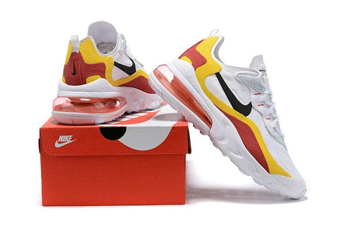 Nike Air Max 270 React GS 'White Orange Red' Sneaker Shoes Sale Men Size 5.5 - 11