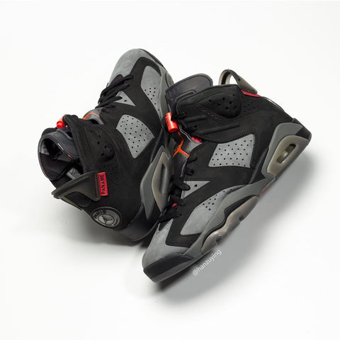 Paris Saint-Germain x Air Jordan 6 Retro 'Iron Grey' Men Shoes Sale Size US 7, 8, 8.5, 9, 10, 11, 12, 13