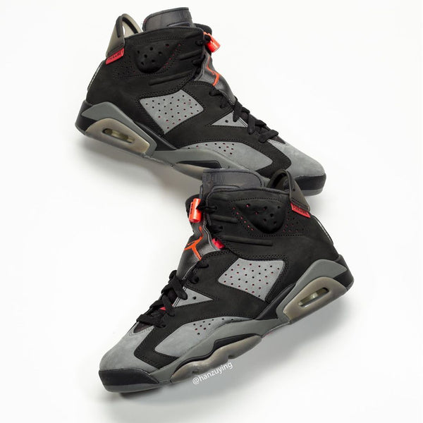 Paris Saint-Germain x Air Jordan 6 Retro 'Iron Grey' Men Shoes Sale Size US 7, 8, 8.5, 9, 10, 11, 12, 13