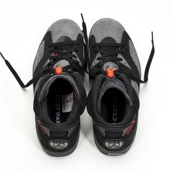 Paris Saint-Germain x Air Jordan 6 Retro 'Iron Grey' Men Shoes Sale Size US 7, 8, 8.5, 9, 10, 11, 12, 13