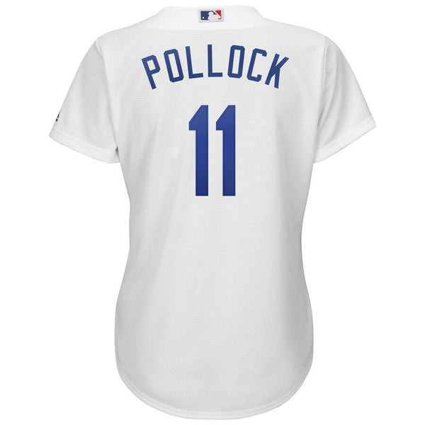 AJ Pollock Los Angeles Dodgers Majestic Women's Home Cool Base Player Jersey - White 2019