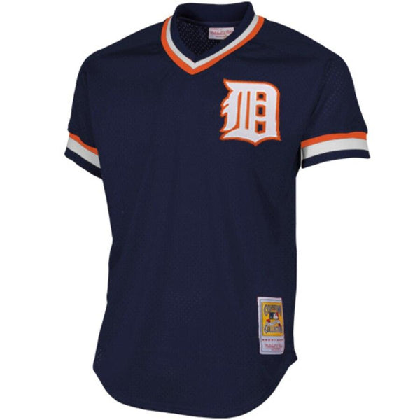 Alan Trammell Detroit Tigers Mitchell &amp; Ness 1984 Cooperstown Collection Mesh Batting Practice Jersey - Navy 2019