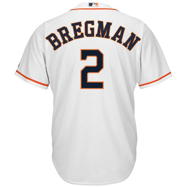Alex Bregman Houston Astros Majestic Home Official Cool Base Player Replica Jersey - White 2019
