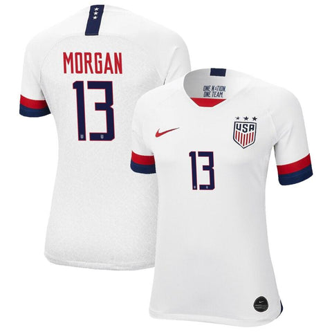 Alex Morgan USWNT Women's 2019 Home Vapor Match Player Jersey – White 2019