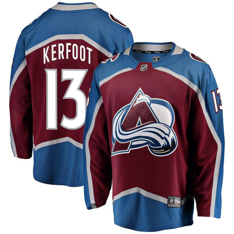 Alexander Kerfoot Colorado Avalanche Breakaway Player Jersey – Burgundy 2019