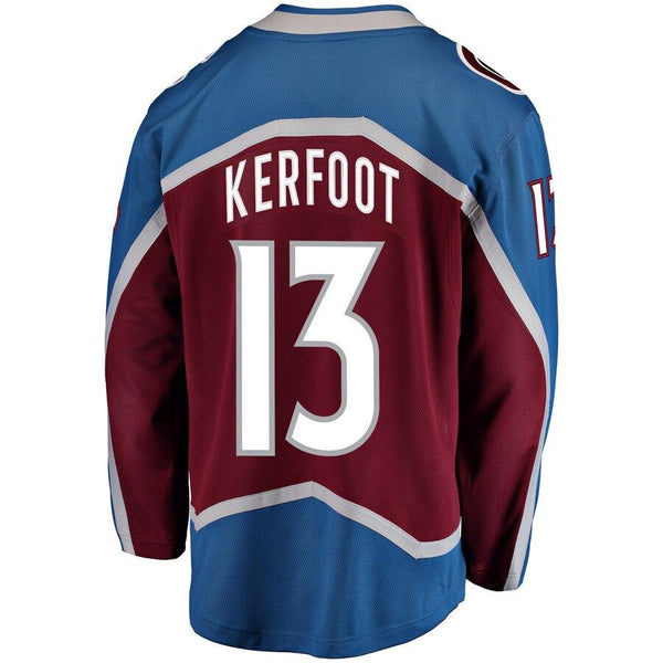 Alexander Kerfoot Colorado Avalanche Breakaway Player Jersey – Burgundy 2019