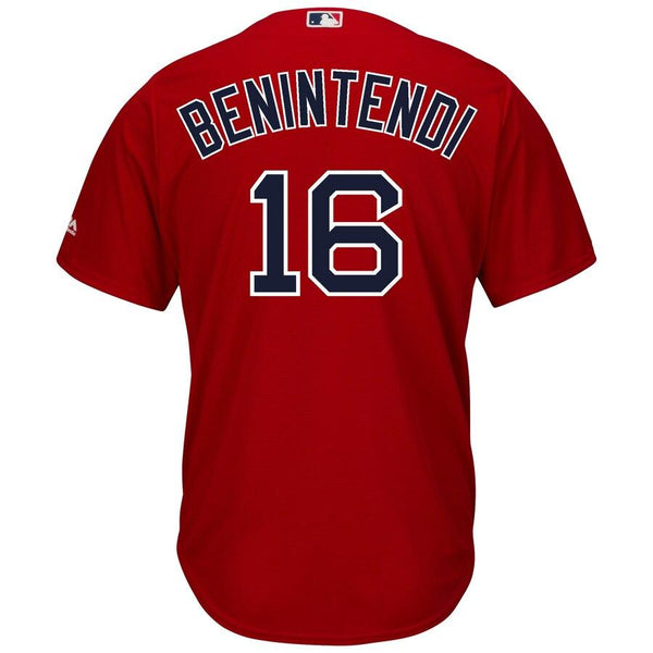 Andrew Benintendi Boston Red Sox Majestic Alternate Official Cool Base Replica Player Jersey - Scarlet 2019