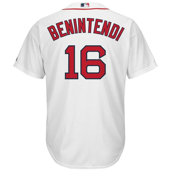 Andrew Benintendi Boston Red Sox Majestic Home Official Cool Base Player Jersey - White 2019