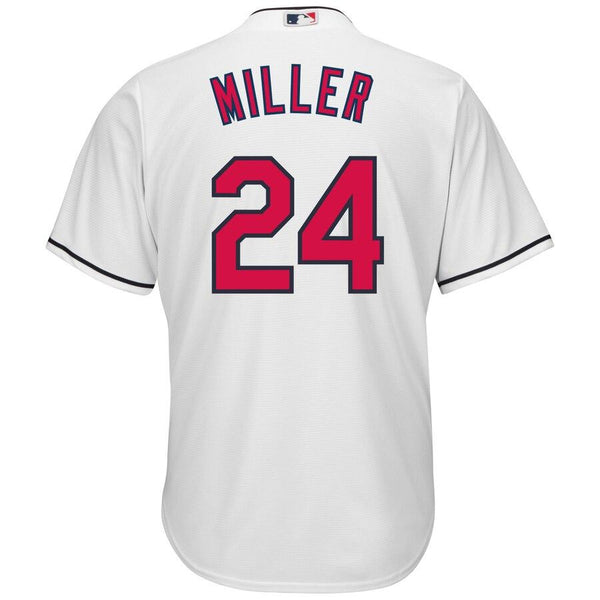 Andrew Miller Cleveland Indians Majestic Home Official Cool Base Player Jersey - White 2019