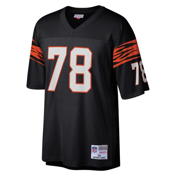 Anthony Munoz Cincinnati Bengals Mitchell &amp; Ness 1989 Retired Player Replica Jersey - Black 2019