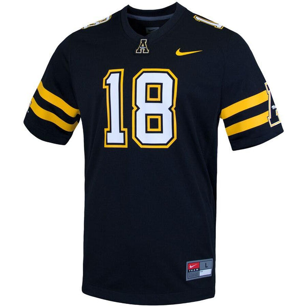 Appalachian State Mountaineers College Replica Football Jersey – Black 2019