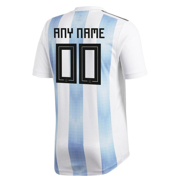 Argentina National Team Home Custom Jersey - White 2019