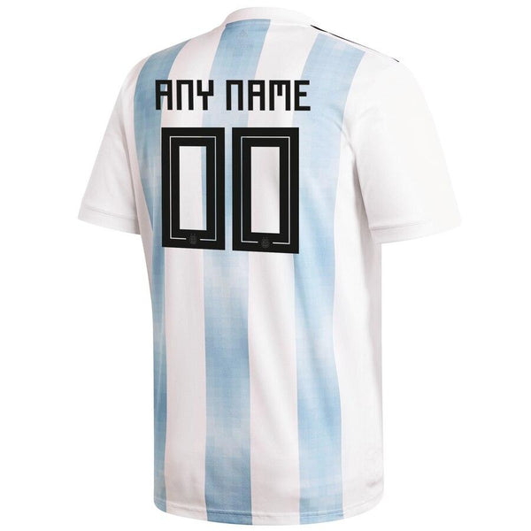 Argentina National Team Home Replica Custom Jersey - White 2019