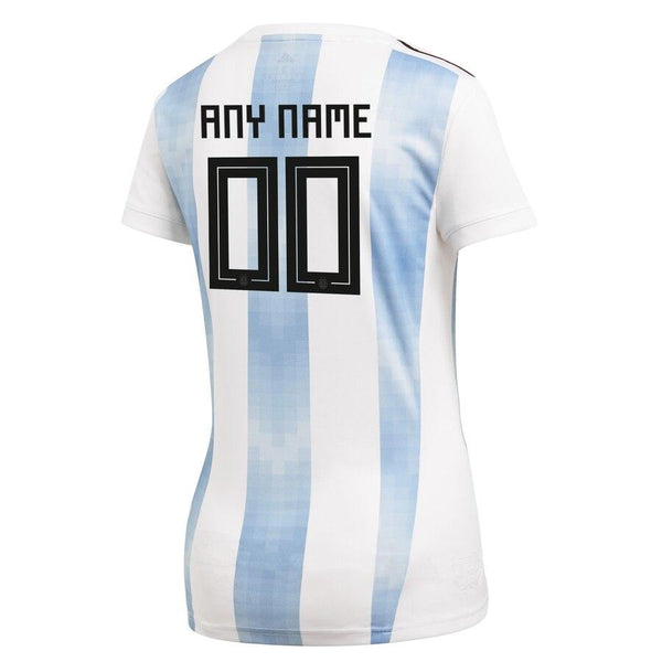 Argentina National Team Women's World Cup Home Replica Custom Jersey – White 2019