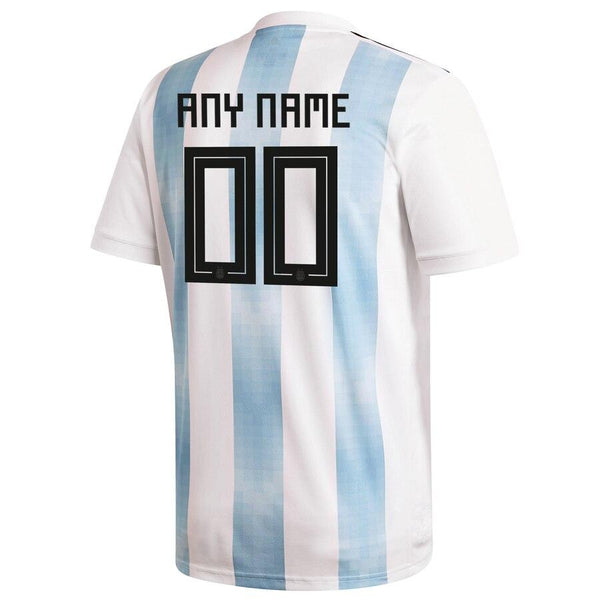 Argentina National Team Youth Home Replica Custom Jersey - White 2019