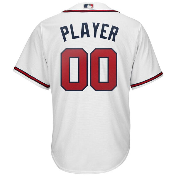 Atlanta Braves Majestic Home 2019 Cool Base Custom Jersey – White 2019