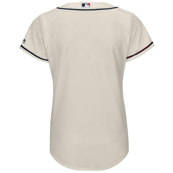 Atlanta Braves Majestic Women's 2019 Alternate Cool Base Team Jersey – Cream 2019