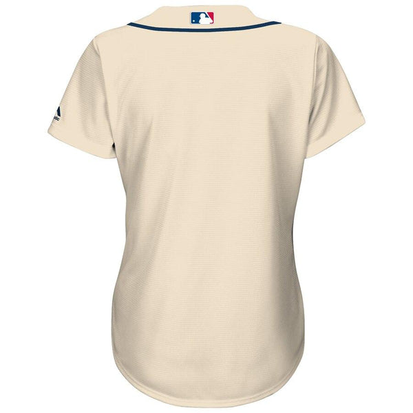 Atlanta Braves Majestic Women's Alternate Cool Base Replica Team Jersey - Ivory 2019