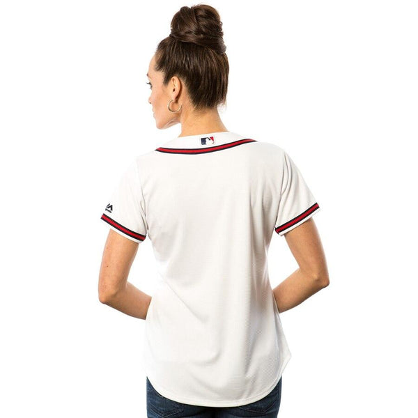 Atlanta Braves Majestic Women's Cool Base Jersey - White 2019