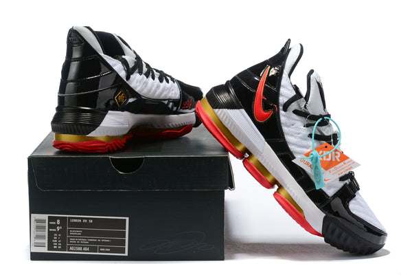 Nike Lebron XVI 16 SB Black White Red Sneaker Shoes Sale Men Size 7-13