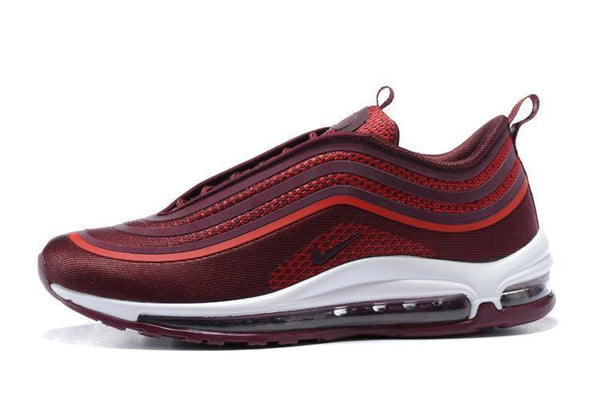 Nike Air Max 97 Ultra 17 Noble Red Wine Red White Men Shoes Sale Size US 7, 8, 8.5, 9, 10, 11