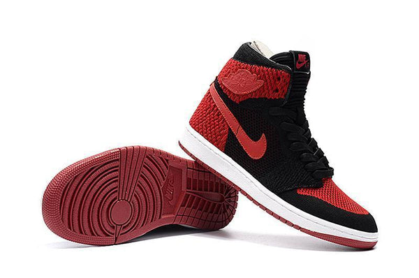 Nike Air Jordan 1 High Retro Flyknit Red Shoes Basketball Men Size US 7 - 13