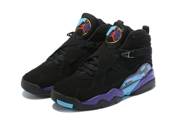 Air Jordan 8 Retro 'Aqua' 2015 Black Sneaker Shoes Sale Men Size 8-13