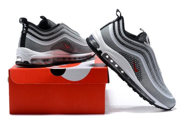 Nike Air Max 97 Ultra 17 Silve Grey Red White Men Shoes Sale Size US 7, 8, 8.5, 9, 10, 11