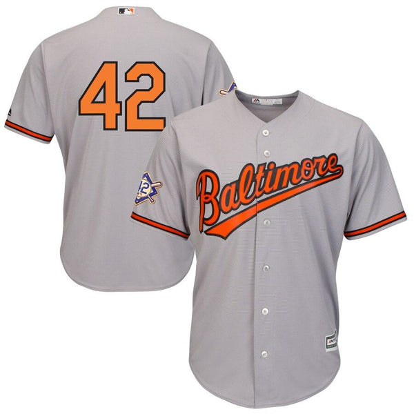 Baltimore Orioles Majestic 2019 Jackie Robinson Day Official Cool Base Jersey – Gray 2019