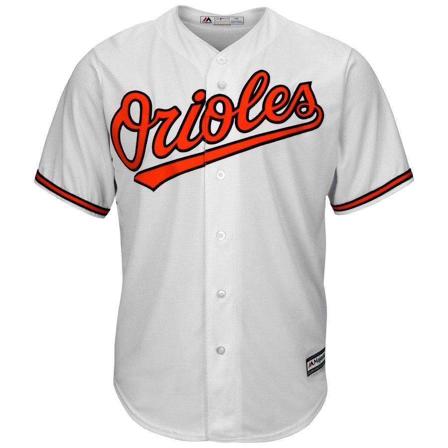 Baltimore Orioles Majestic Official Cool Base Jersey - White 2019