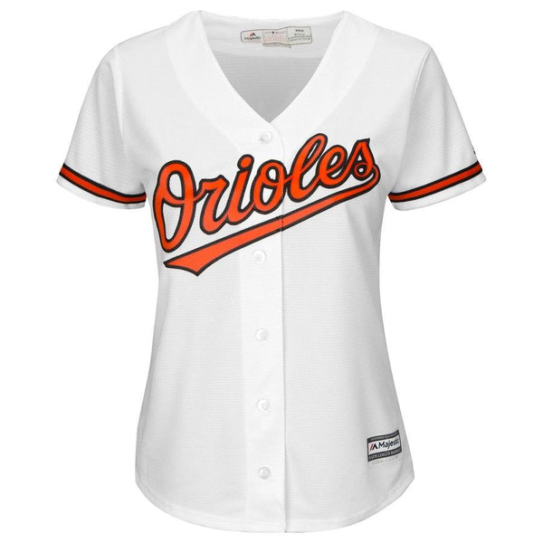 Baltimore Orioles Majestic Women's Cool Base Custom Jersey - White 2019