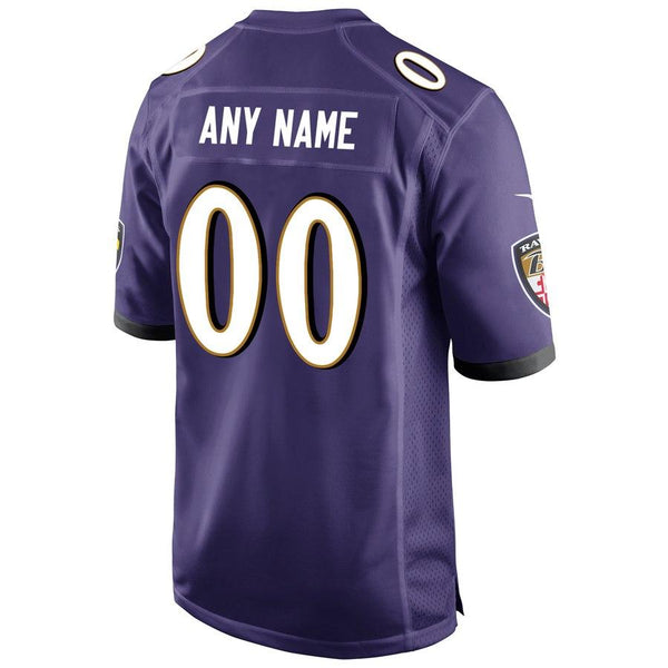 Baltimore Ravens Custom Game Jersey - Purple 2019