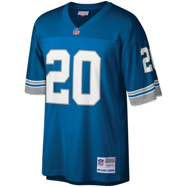 Barry Sanders Detroit Lions Mitchell &amp; Ness Retired Player Vintage Replica Jersey - Honolulu Blue 2019