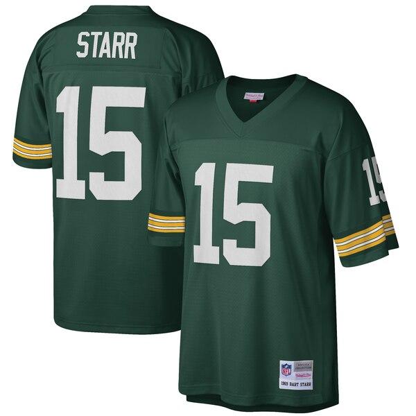 Bart Starr Green Bay Packers Mitchell &amp; Ness Retired Player Vintage Replica Jersey - Green 2019