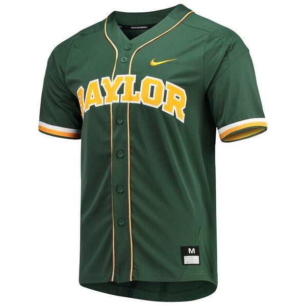 Baylor Bears Vapor Untouchable Elite Full-Button Replica Baseball Jersey - Green 2019