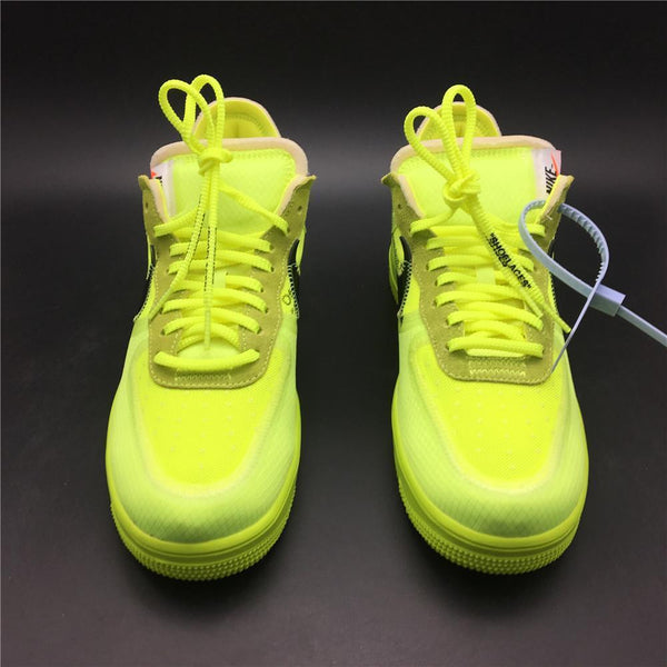 Nike OFF-WHITE VOLT X AIR FORCE 1 Shoes Basketball Men Size US 7, 8, 8.5, 9, 10, 11, 12, 13