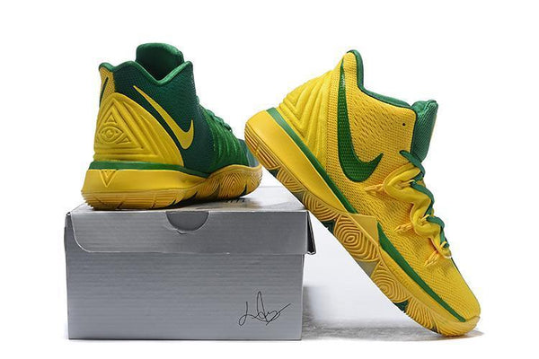 Kyrie 5 Yellow Green Basketball Shoes Men Sale Size US 7,8,8.5,9.5,10,11,12