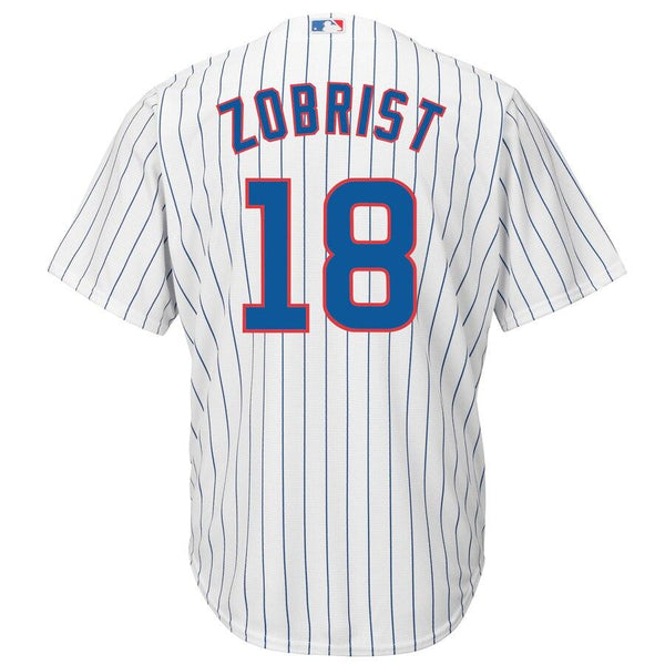 Ben Zobrist Chicago Cubs Majestic Official Cool Base Player Jersey - White 2019