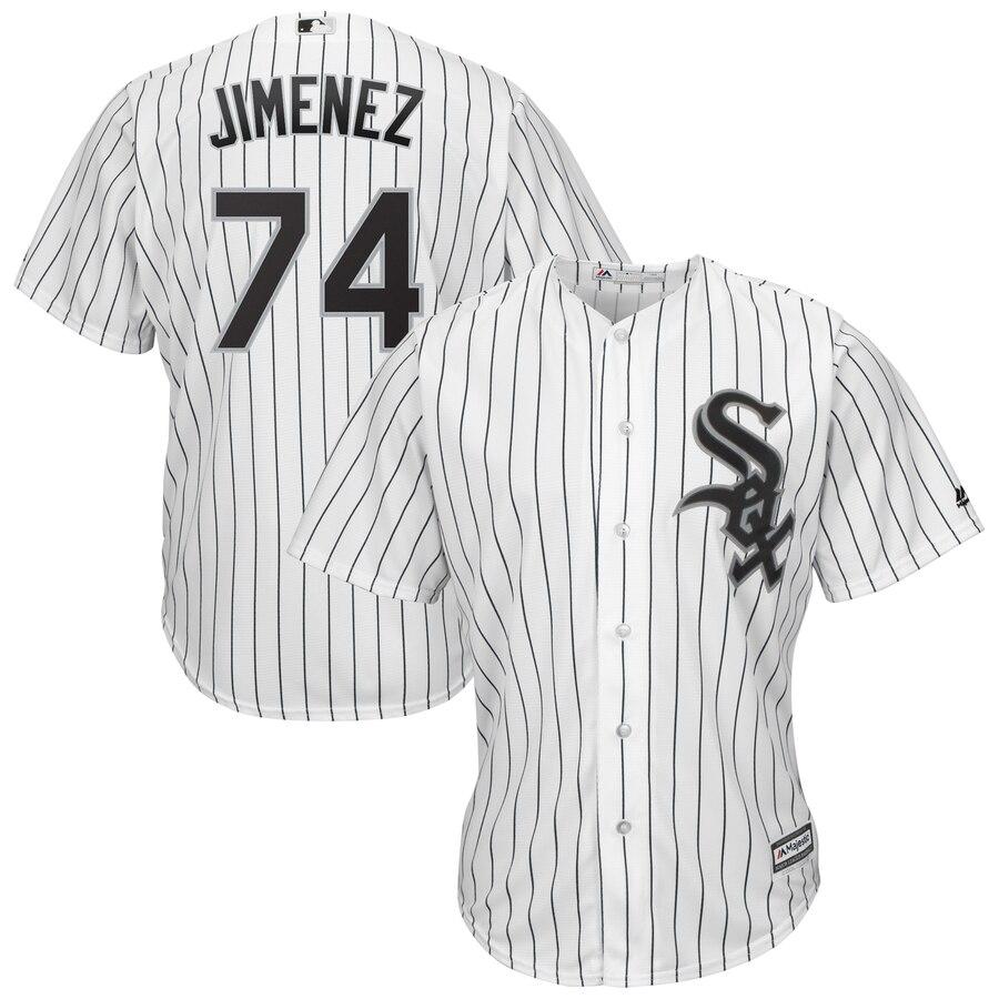 Eloy Jimenez Chicago White Sox Majestic Home Cool Base Player Replica Jersey – White/Black 2019