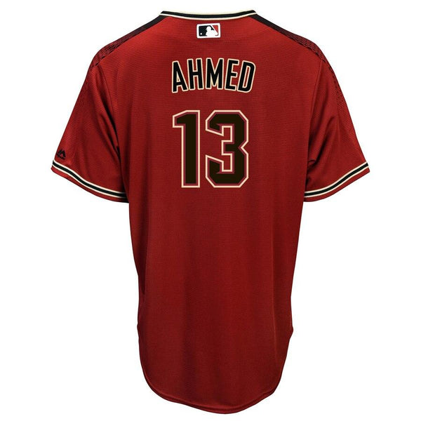 Nick Ahmed Arizona Diamondbacks Majestic Alternate Official Cool Base Player Jersey - Red/Black 2019
