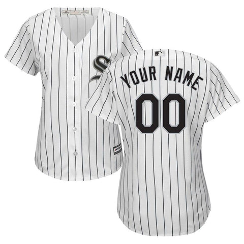 Chicago White Sox Majestic Women's Home Cool Base Custom Jersey - White/Black 2019