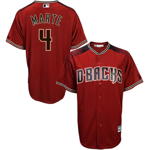 Ketel Marte Arizona Diamondbacks Majestic Alternate Official Cool Base Player Jersey - Red/Black 2019
