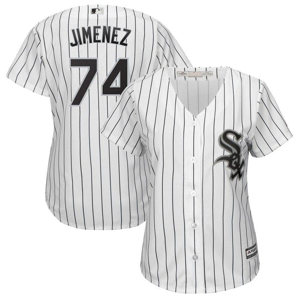 Eloy Jimenez Chicago White Sox Majestic Women's Cool Base Player Jersey – White/Black 2019