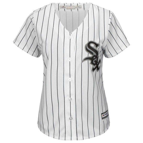 Eloy Jimenez Chicago White Sox Majestic Women's Cool Base Player Jersey – White/Black 2019