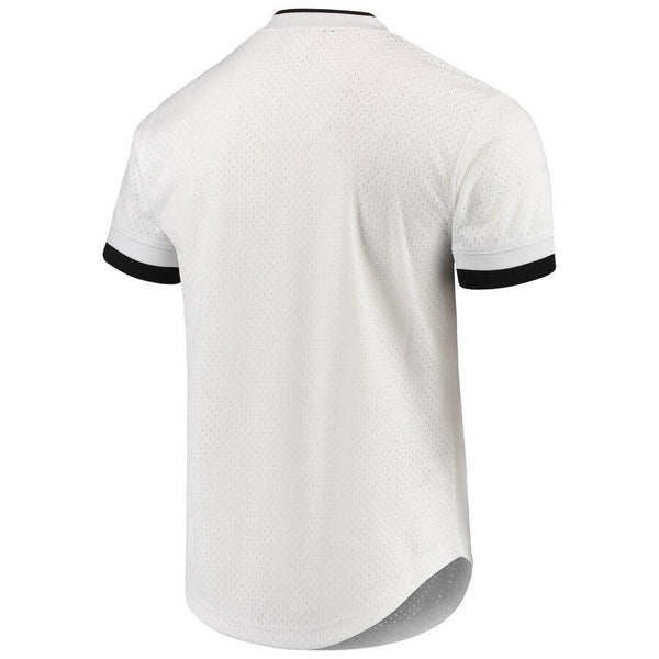 Los Angeles Dodgers Mitchell &amp; Ness Mesh V-Neck Jersey - White/Black 2019