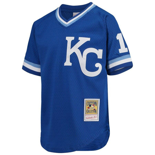 Bo Jackson Kansas City Royals Mitchell &amp; Ness Youth Cooperstown Collection Mesh Batting Practice Jersey – Royal 2019